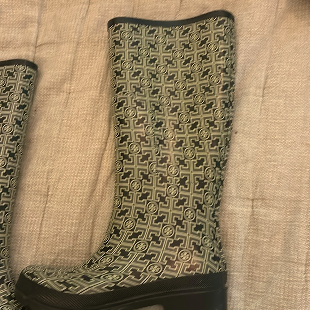 Tory Burch patterned rain boots